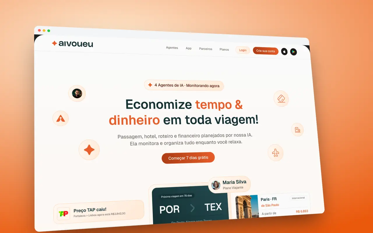 AI Vou Eu, SaaS de turismo com IA feito pelo Studio
