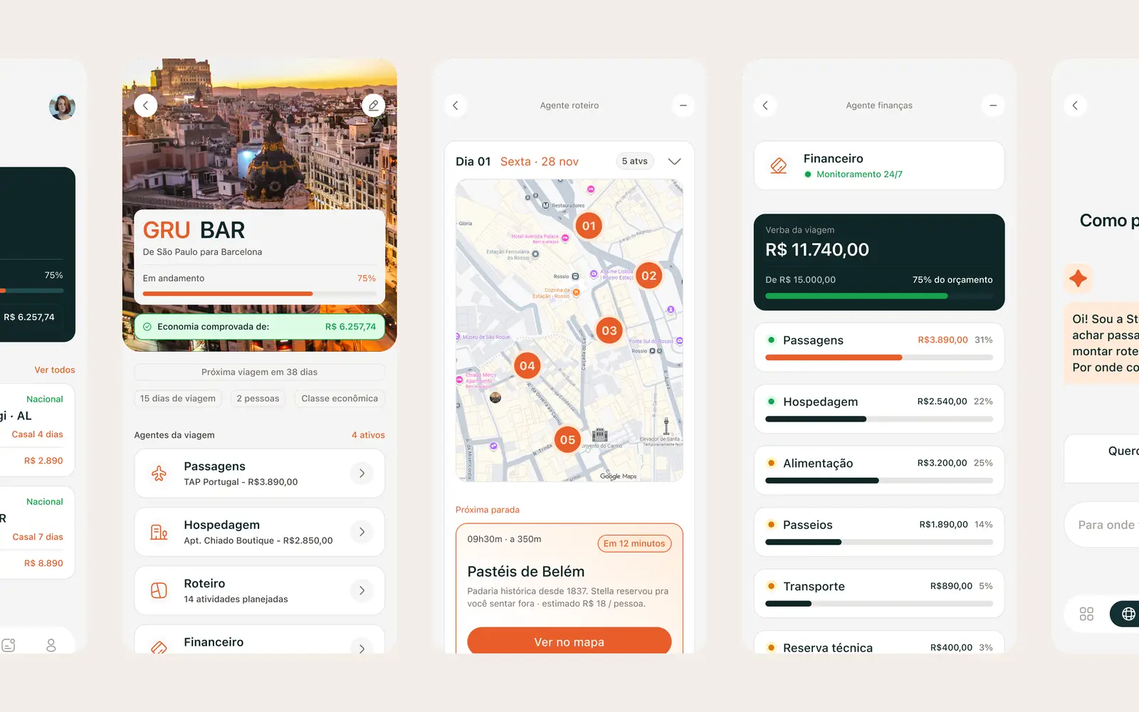 La app: el mismo viaje en el bolsillo, del itinerario a las finanzas.