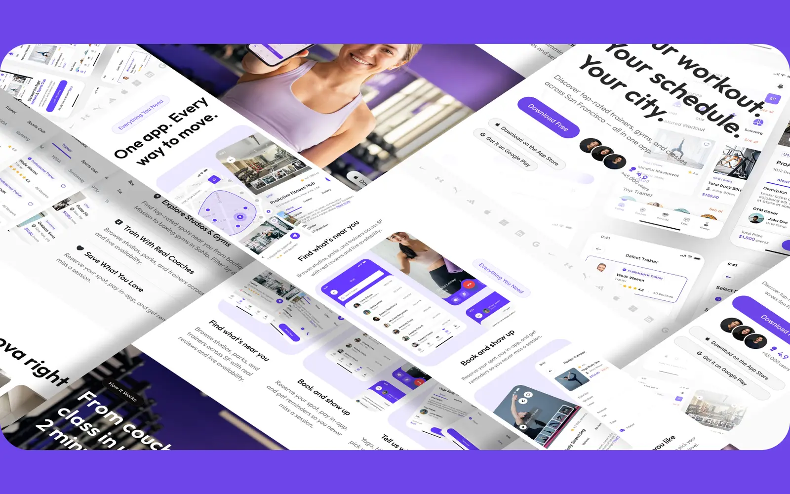 Landing page em perspectiva.