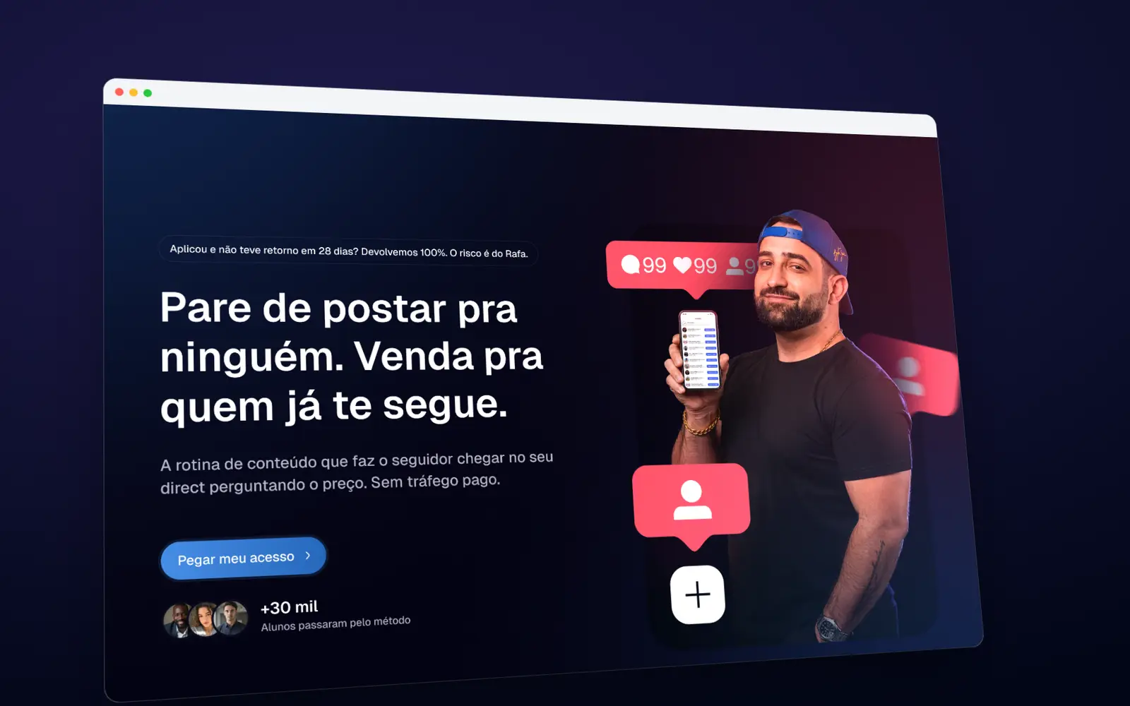 A página completa.