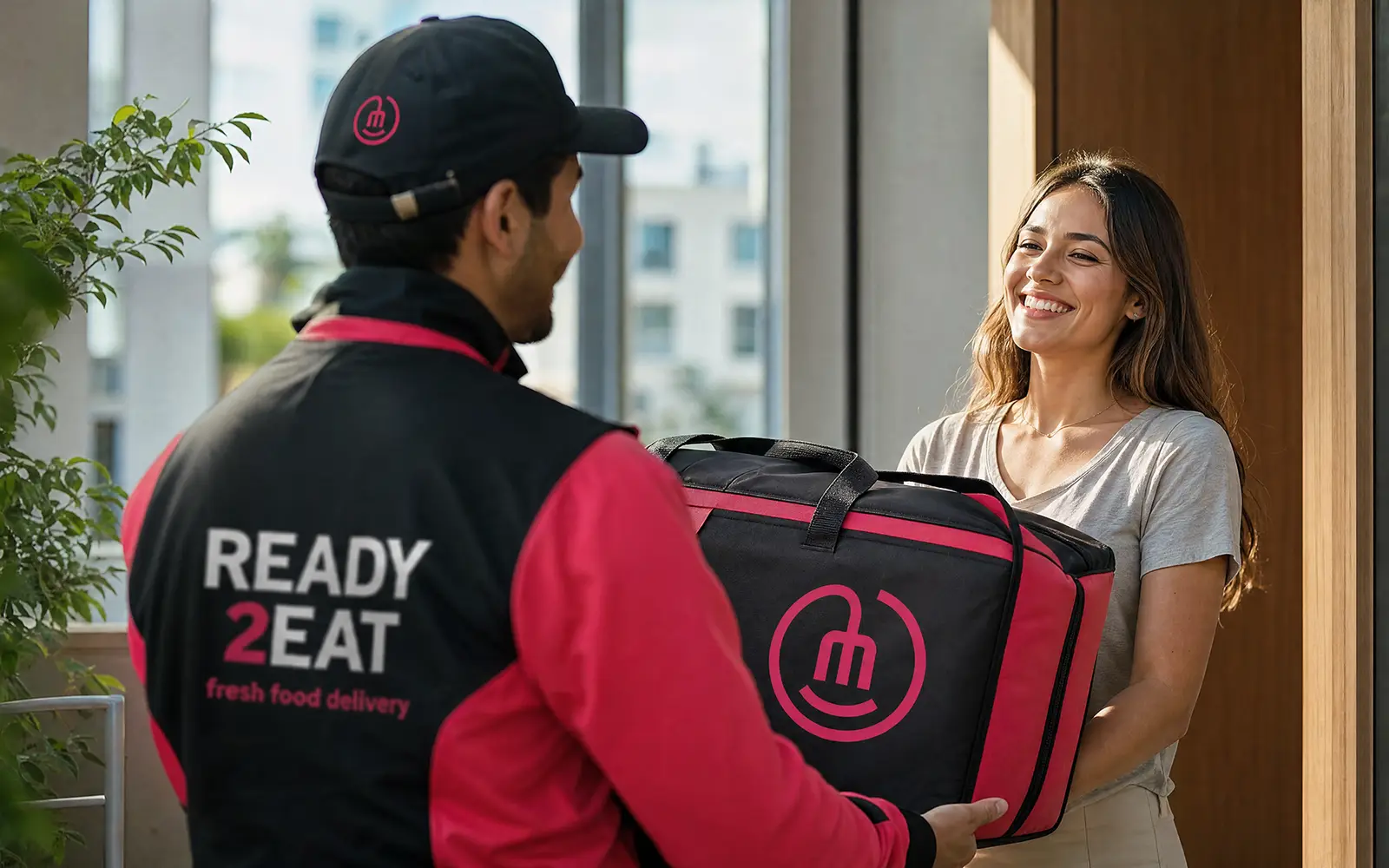 Entrega: a mochila e o uniforme seguem a mesma identidade.